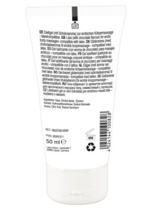 Lubrifiant et gel de massage végétalien comestible goût chocolat blanc 50ml - R625760